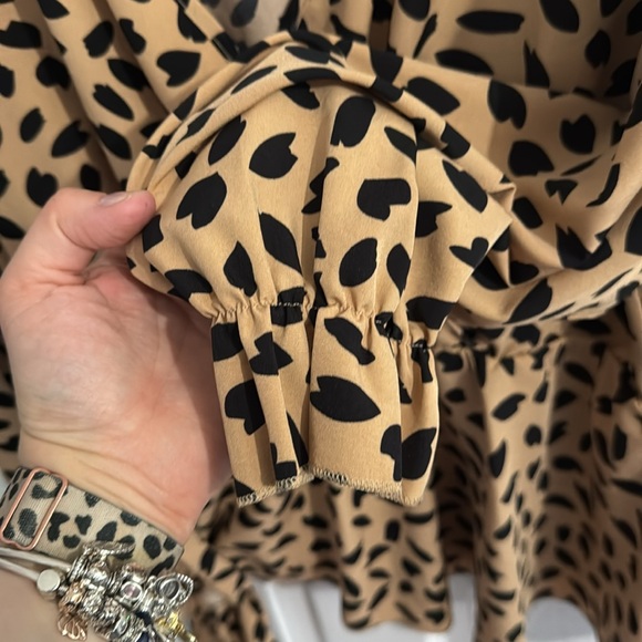 Printed Wrap Waist Belted Peplum Blouse - Picture 9 of 13